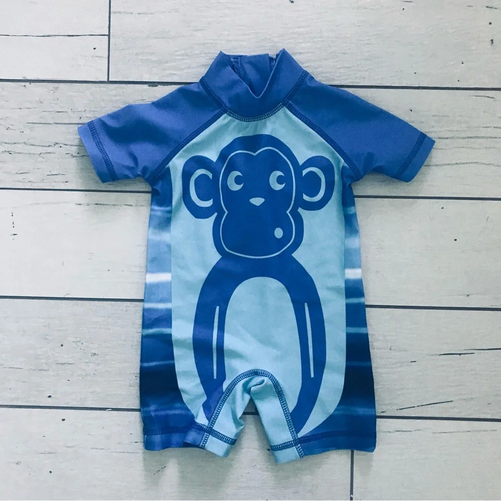 Next Monkey 🐒 Rashguard Size 3-6 Months - Picture 2 of 6